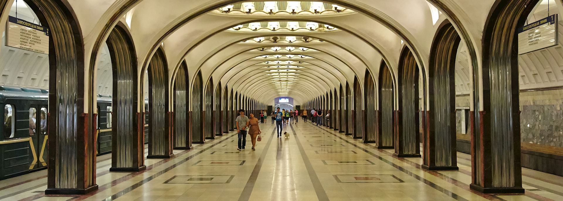 Underground station in Moscow