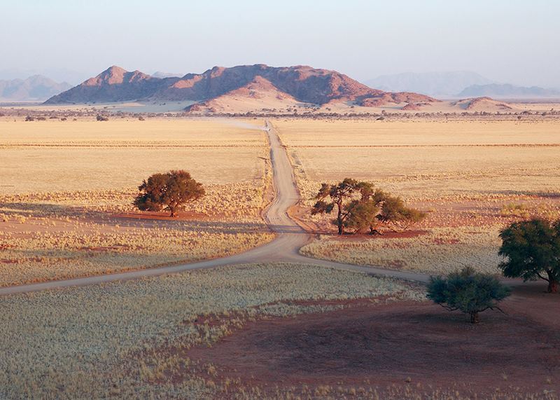 A road in the Namibian Desert