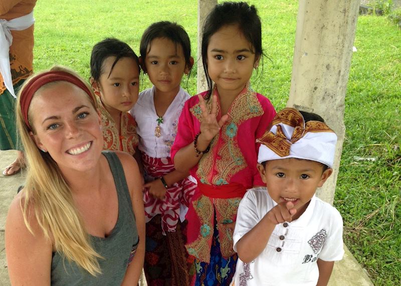 Local kids in Bali