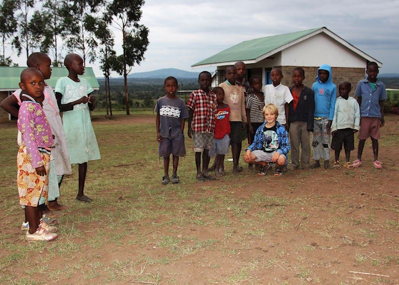 Making new friends at a local primary school