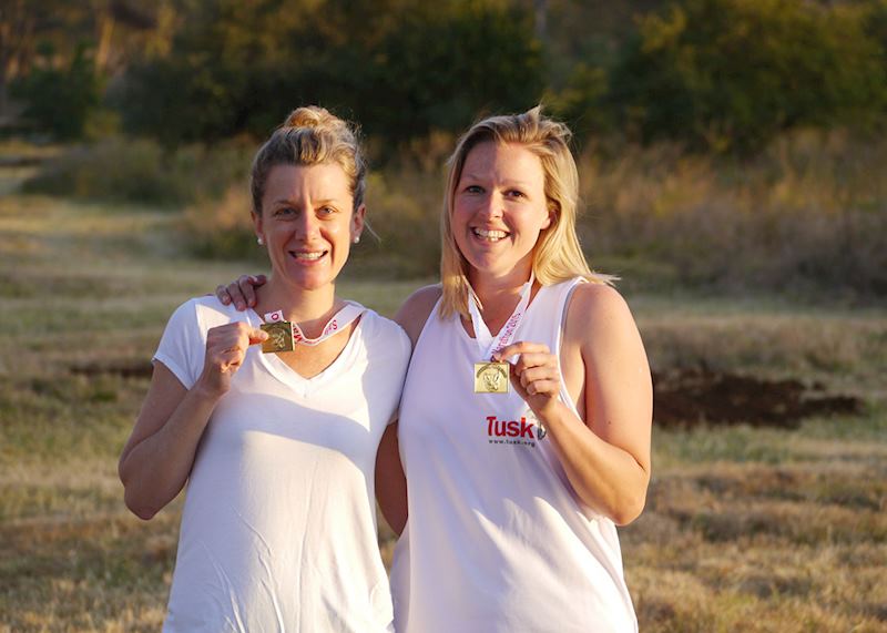 Katie and Alice with their medals