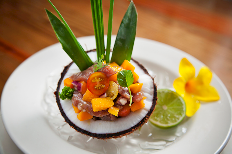 Delicious dishes, Ti Kaye, St Lucia