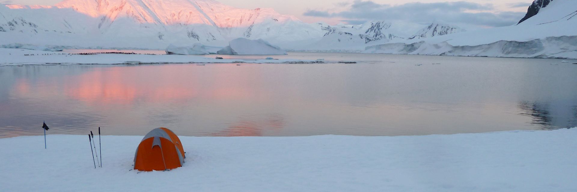 Camping in Antarctica