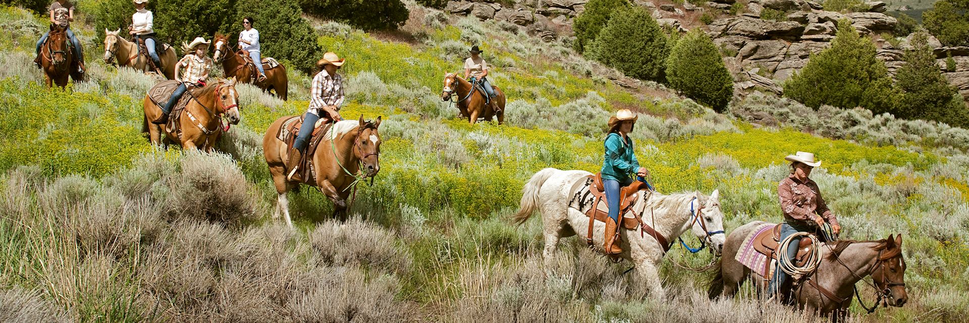 Riding at the Lodge & Spa at Brush Creek Ranch