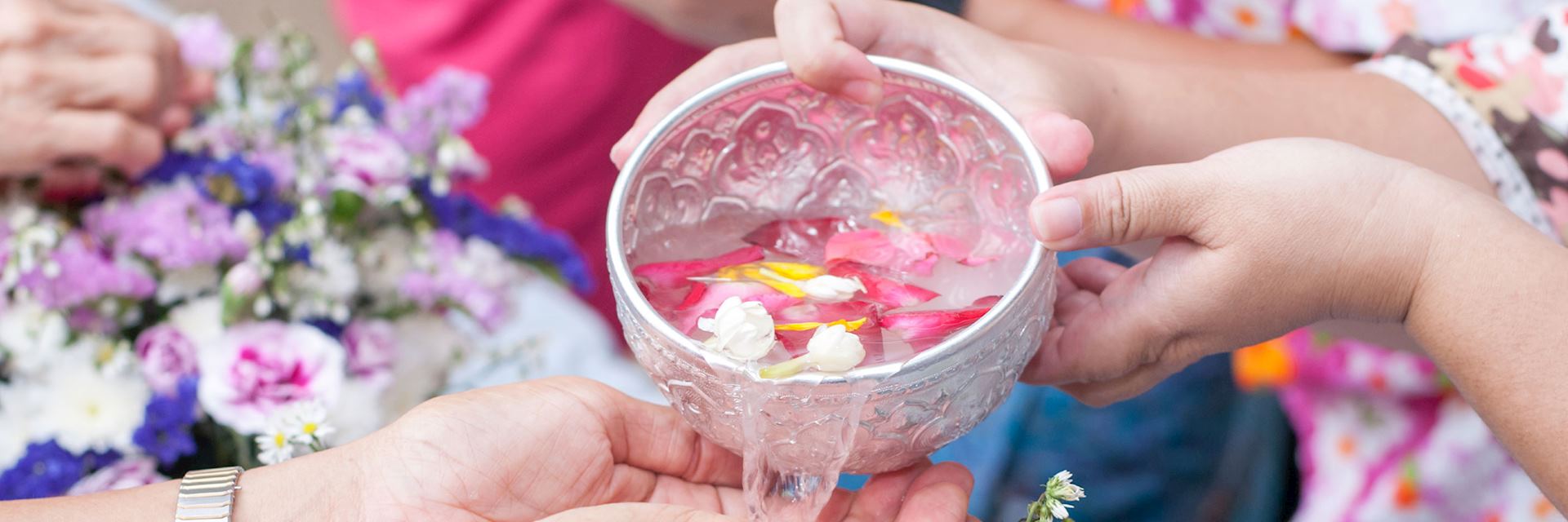 Songkran ceremony for the Thai New Year