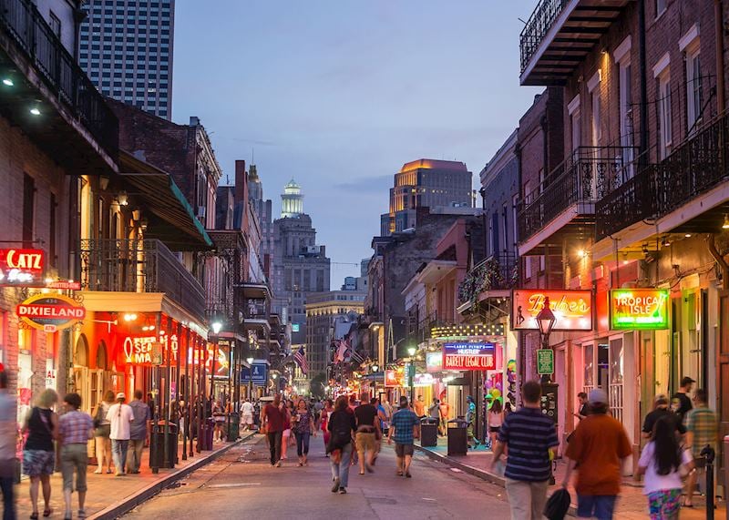 The French Quarter in New Orleans, USA