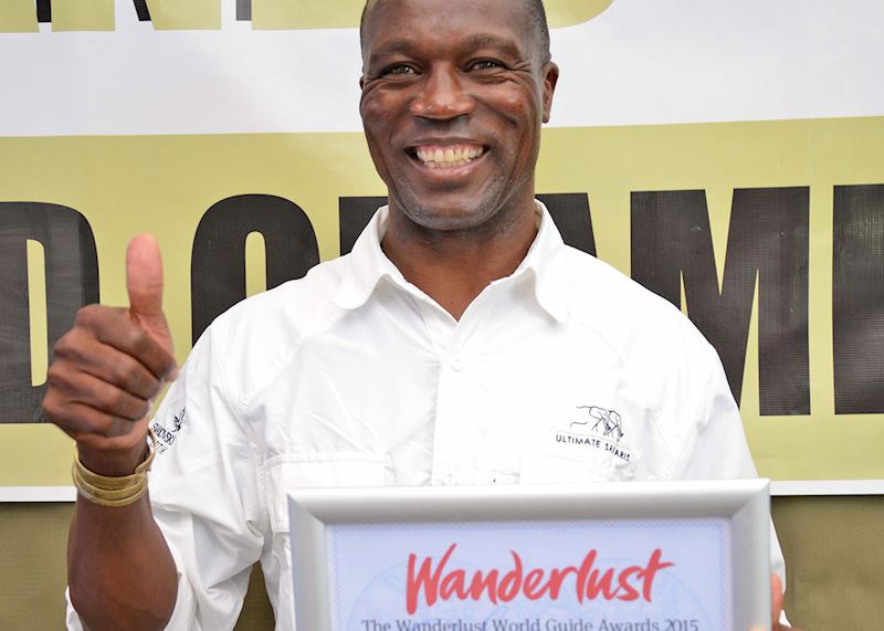 Orlando with his Wanderlust award