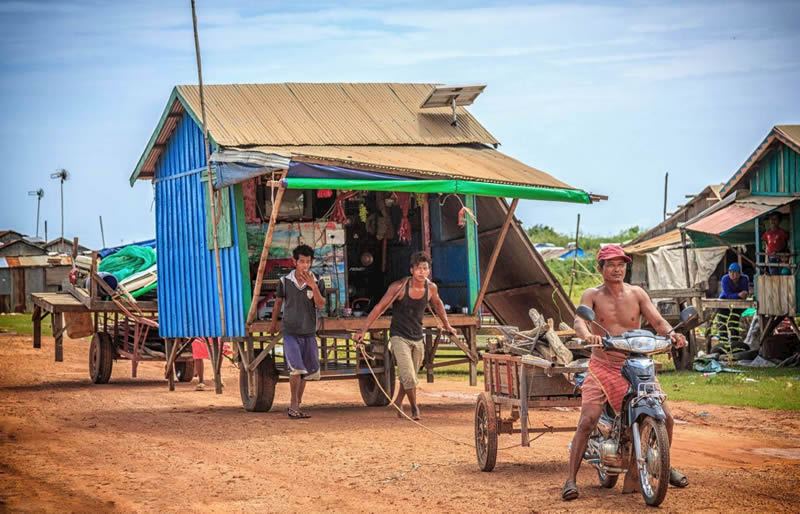 Villagers in Battambang, Cambodia