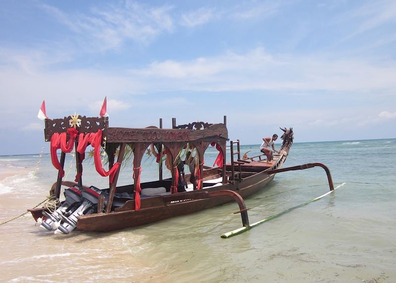 Dragon boat, Gili Islands, Indonesia