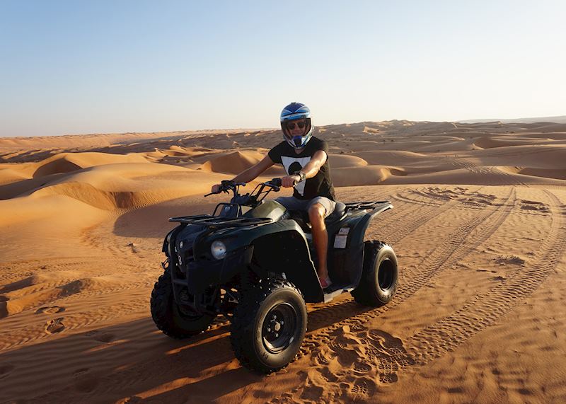Matt quad biking, Wahiba Sands, Oman