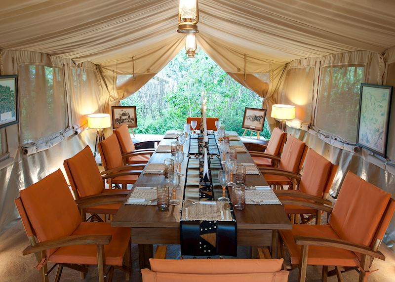 Dining area, Bogani Camp, Kenya