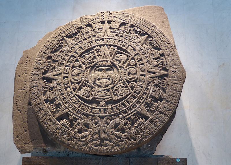 Sun Stone of the Mexica civilisation, Museum of Pre-Columbian Art, Santiago