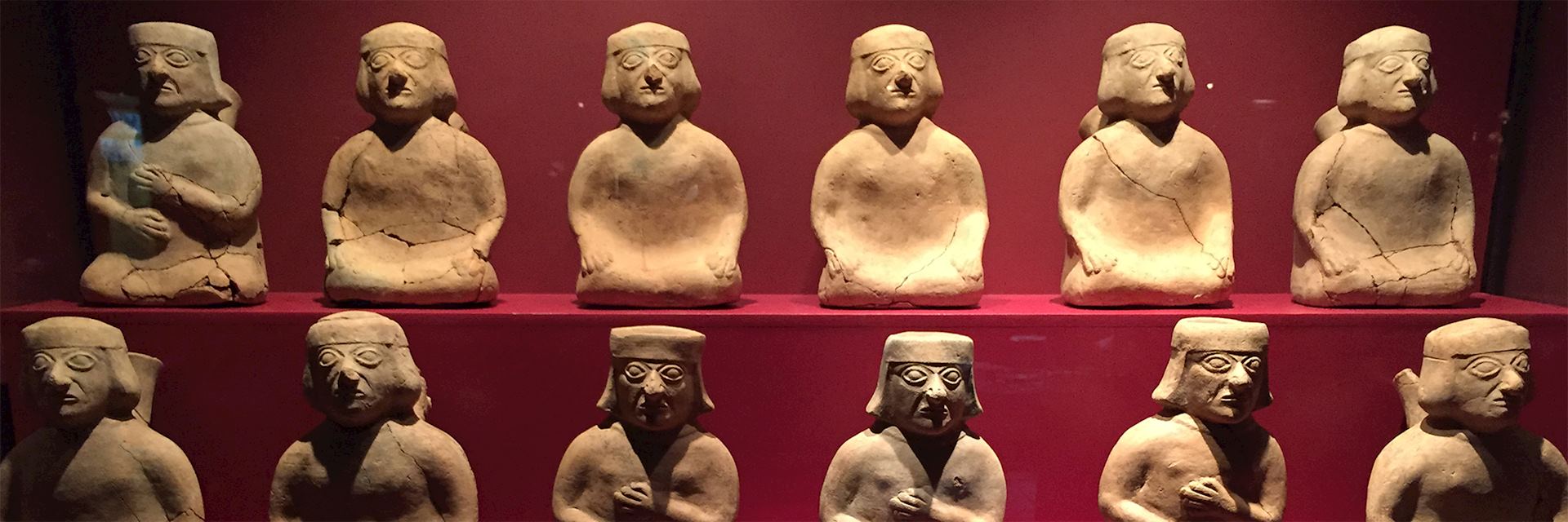 Pottery at the archaeological site of Sipan, Peru