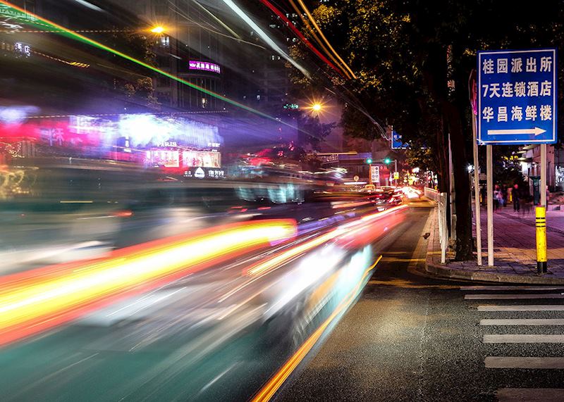 Taking in Shenzhen at night, China