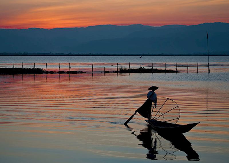 Fisherman on Inle Lake, Myanmar