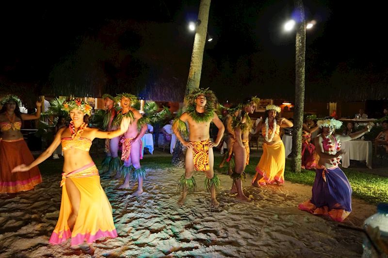 Polynesian dancers, French Polynesia
