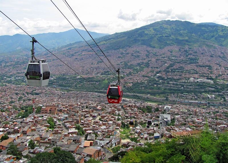 Medellín from cable car