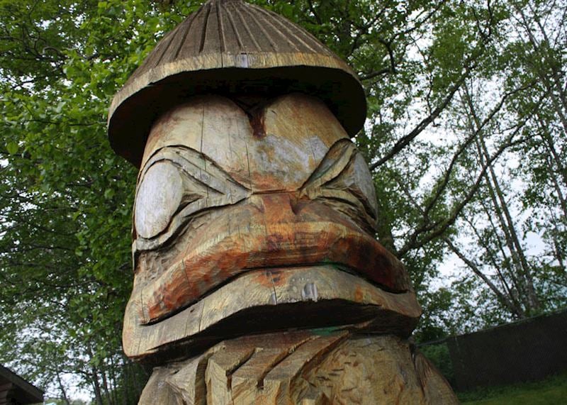 Carving in Haida Gwaii, British Columbia