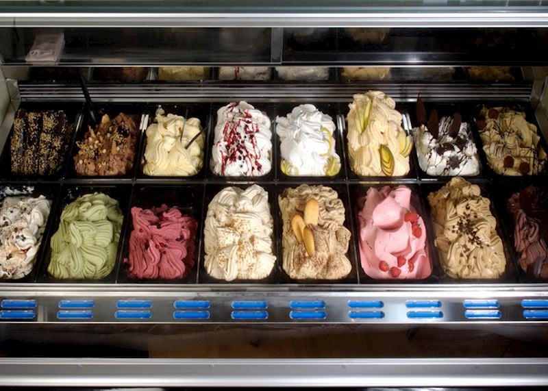 Ice cream selection
