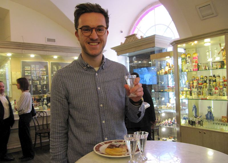 Nick vodka tasting in Russia
