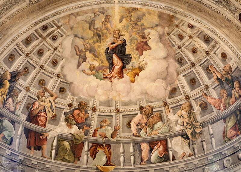 Fresco from main apse of cathedral, Verona