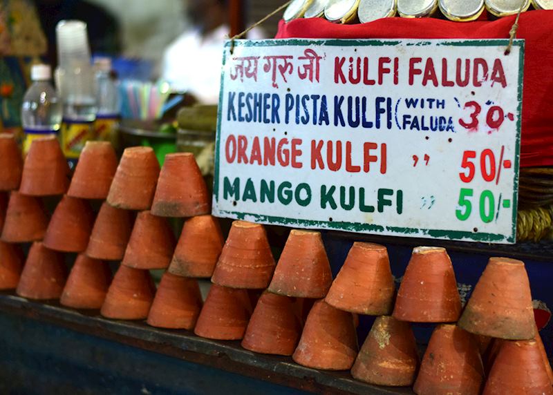 Kulfi on a market stall, Calcutta