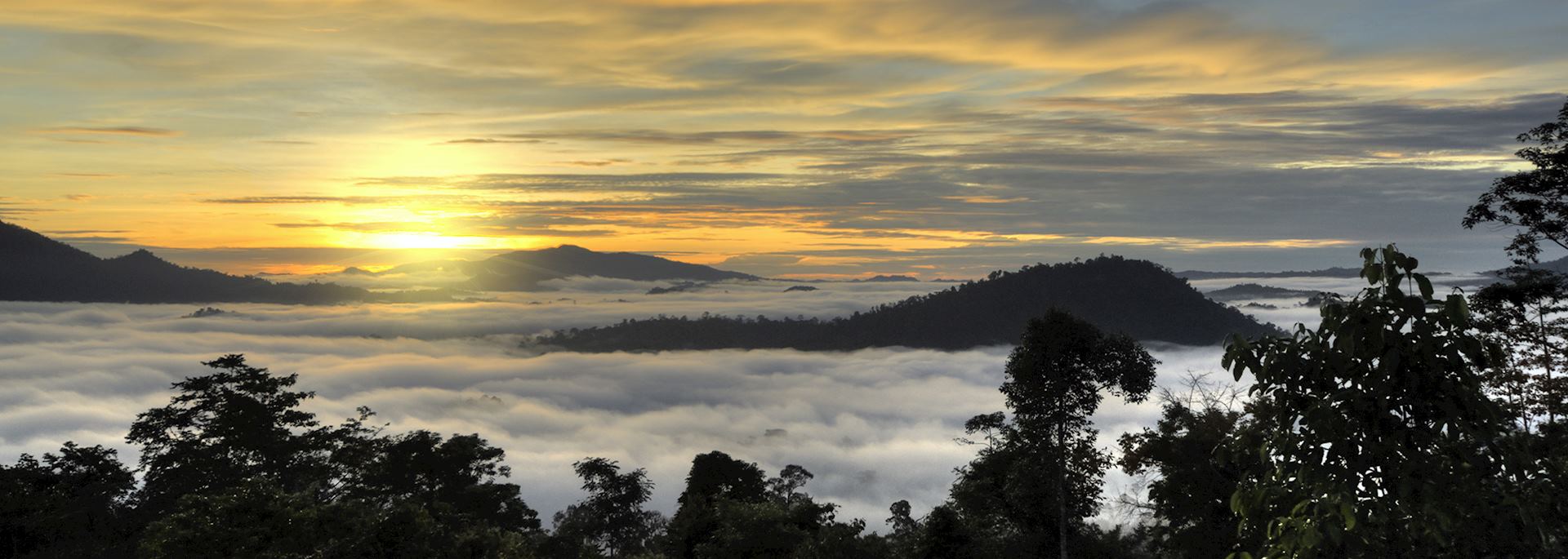 Danum Valley, sunset, Island of Borneo