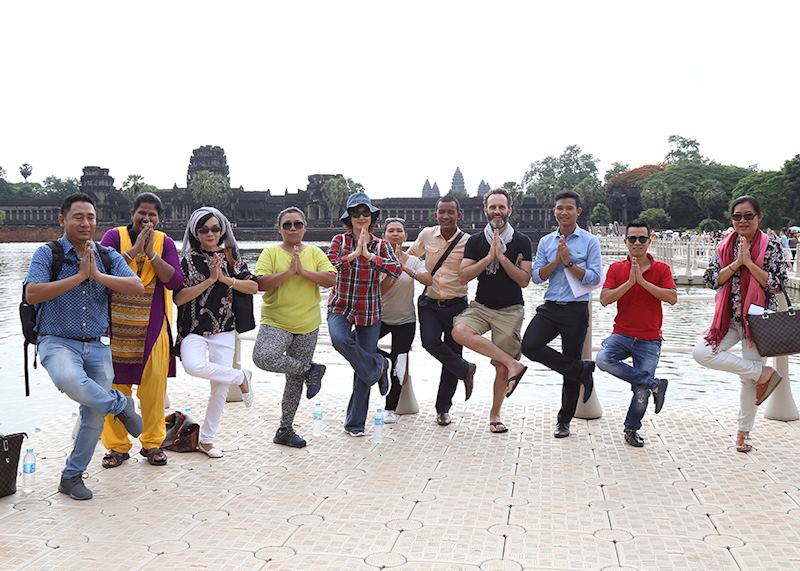 Some of the guides at Angkor Wat