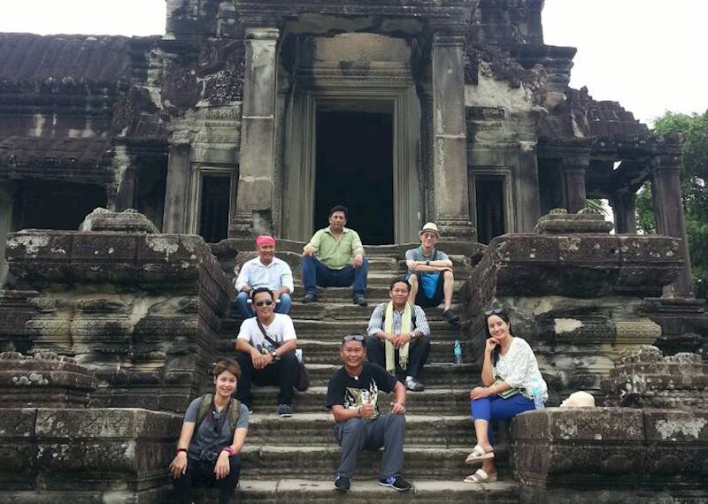 Some of the guides at Angkor Wat
