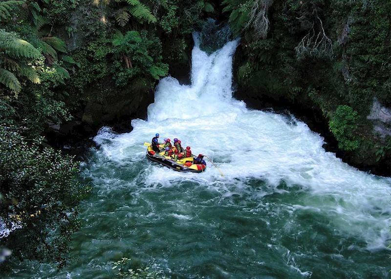 white-water rafting in NZ