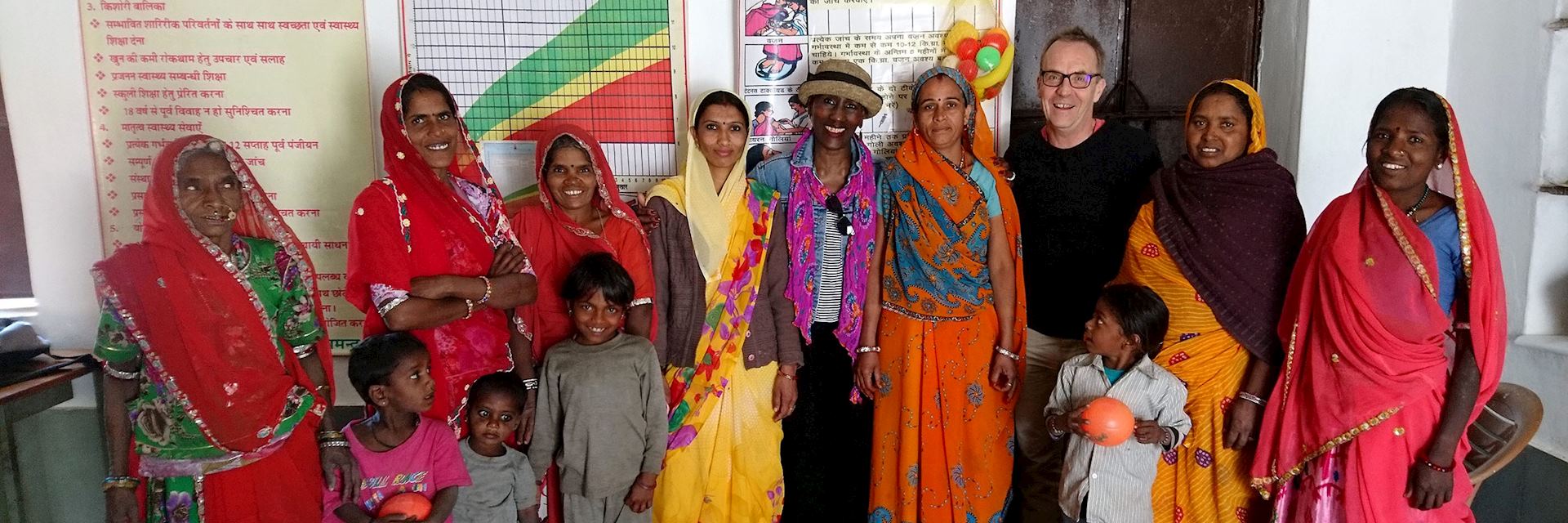 Ladies at the health centre in Araveli, India