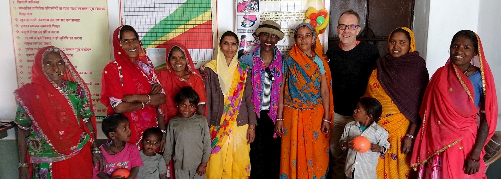 Ladies at the health centre in Araveli, India
