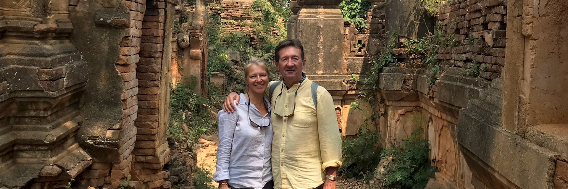 David and Helene on their round-the-world trip — © David Moore                                                                                                  