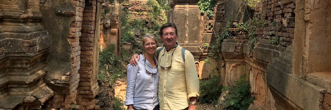 David and Helene on their round-the-world trip — © David Moore