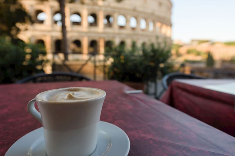 Cappuccino in Rome