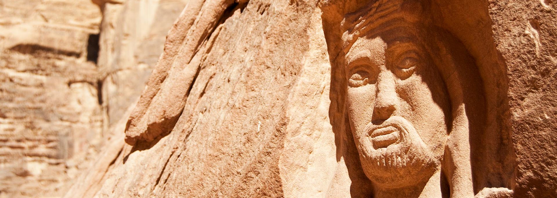 Carving of Lawrence of Arabia, Wadi Rum
