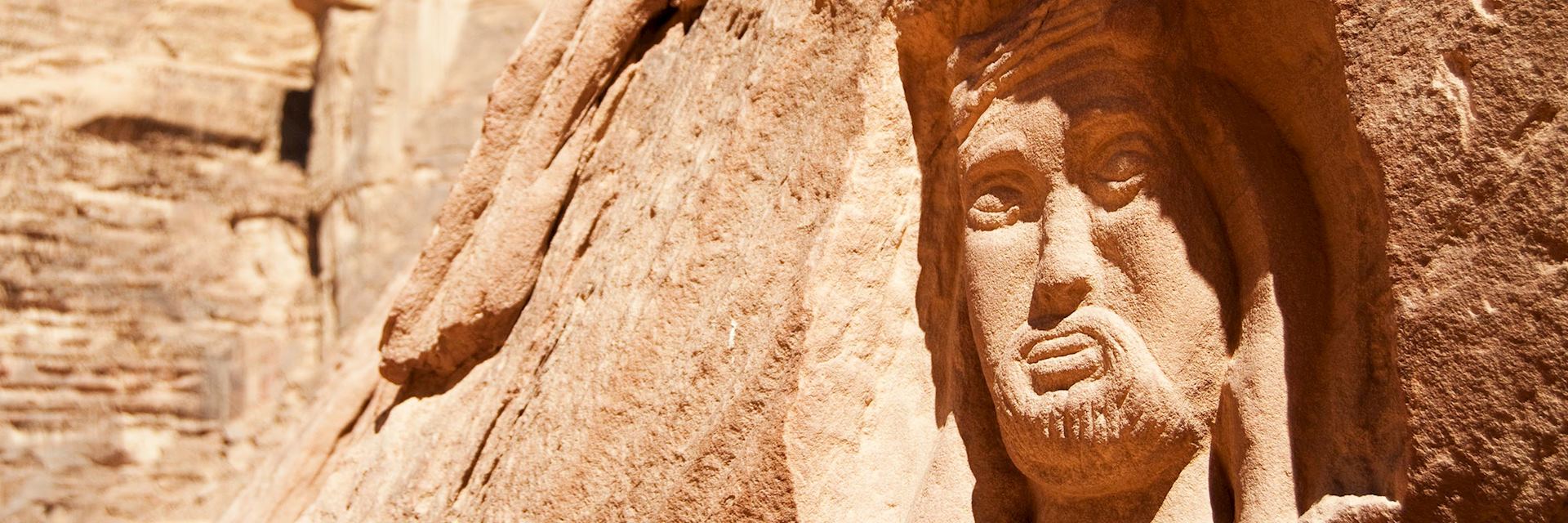 Carving of Lawrence of Arabia, Wadi Rum