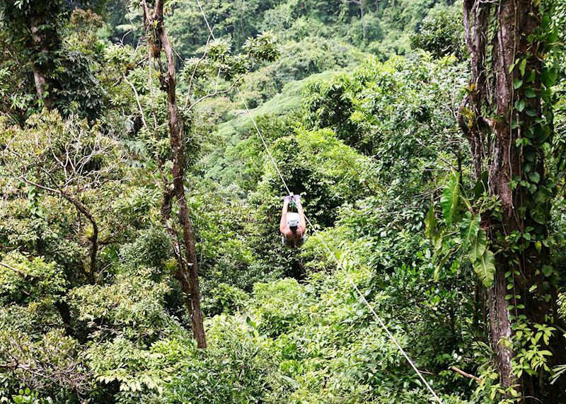Zip-lining, Costa Rica
