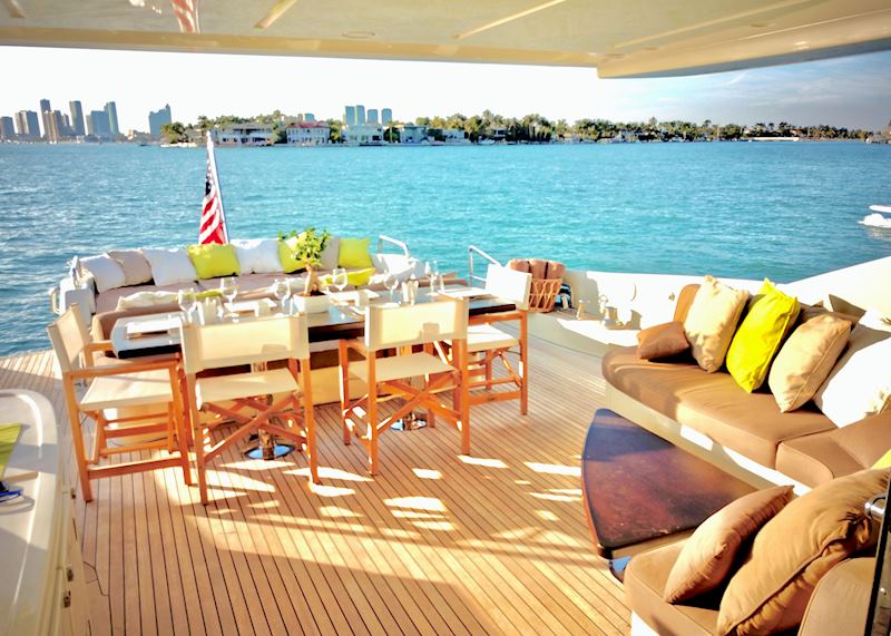 M.Y. Panthera aft deck