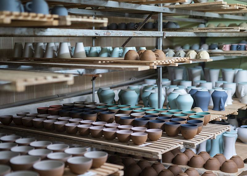 Pottery waiting to be fired