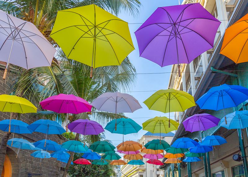 Umbrellas in Port Louis