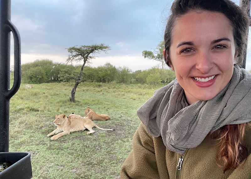 Abigail in the Masai Mara National Reserve