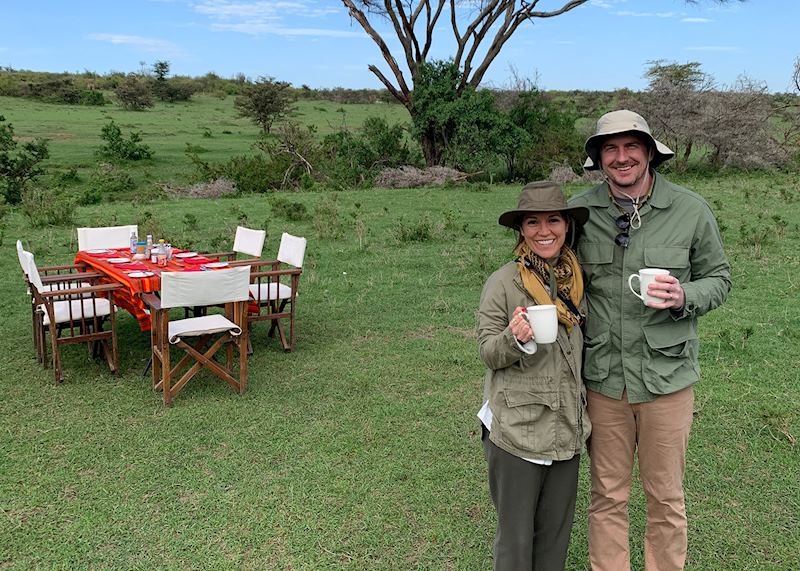 Collins and Nick in Kenya