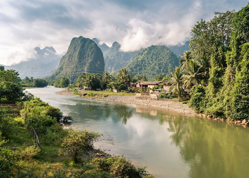 Vang Vieng on the Nam Song River