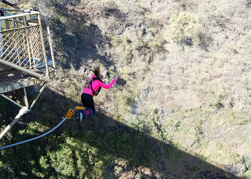 Bungee Jumping from the Highest Bridge in the Czech Republic, Czechia