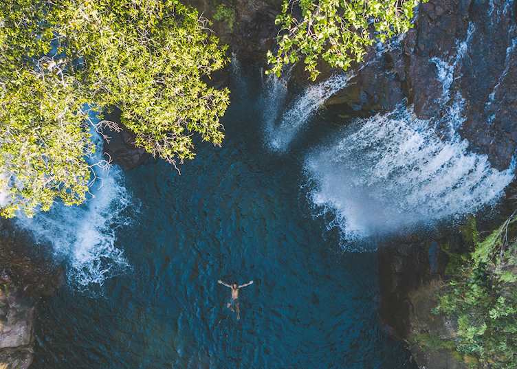 Swimming at Florence Falls
