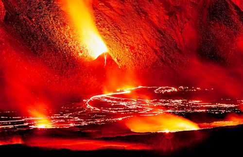Kilauea volcano by Bert Sirkin