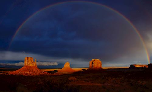 'Rainbow over the Mittens' by Mark Caddye