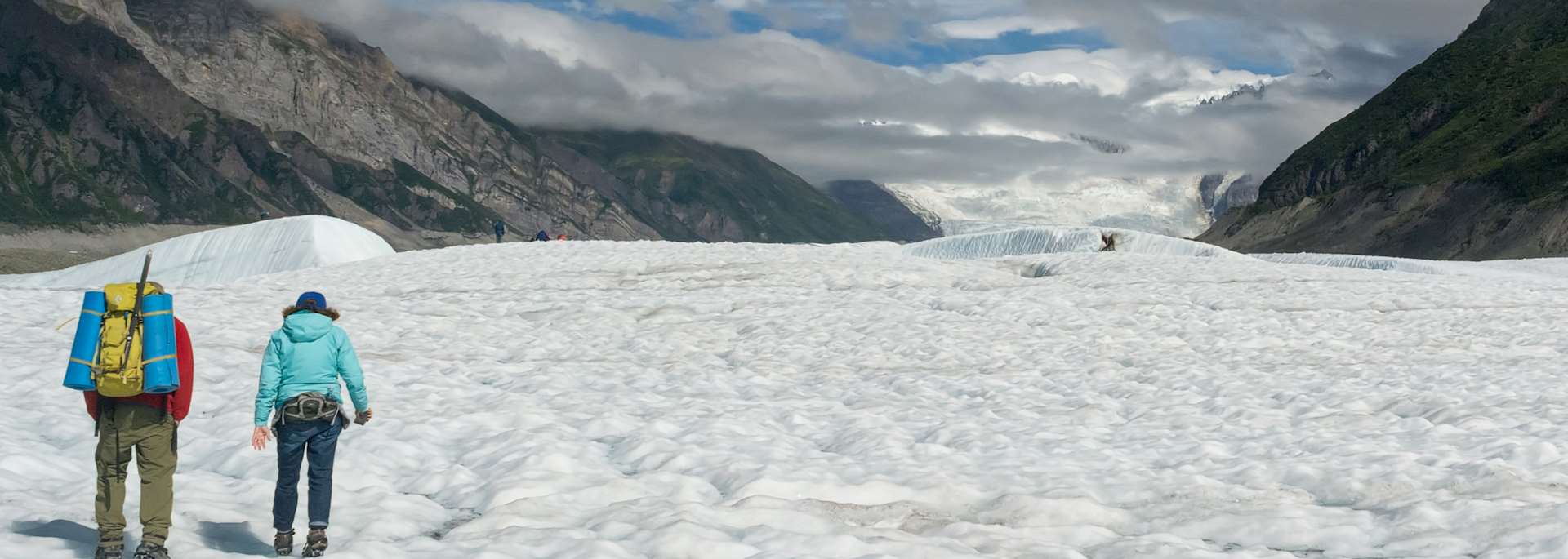 Hiking on Root Glacier, Alaska