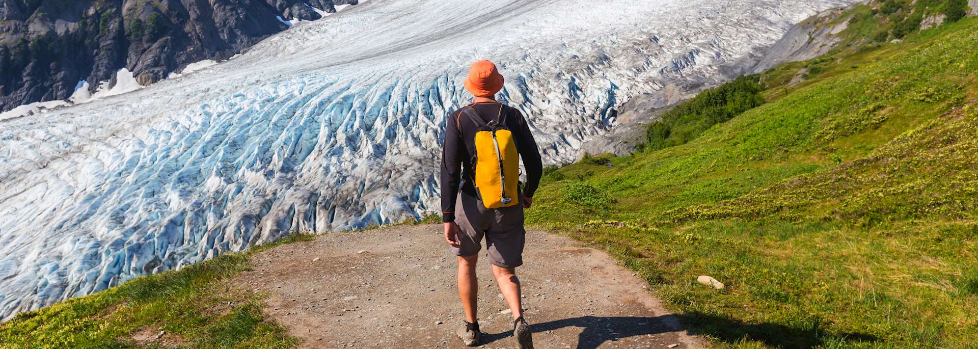 Hiking on Exit Glacier, Alaska